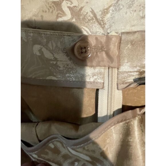 Yansi Fugel Tan Patterned Capri Pants Size 14 - Picture 4 of 10